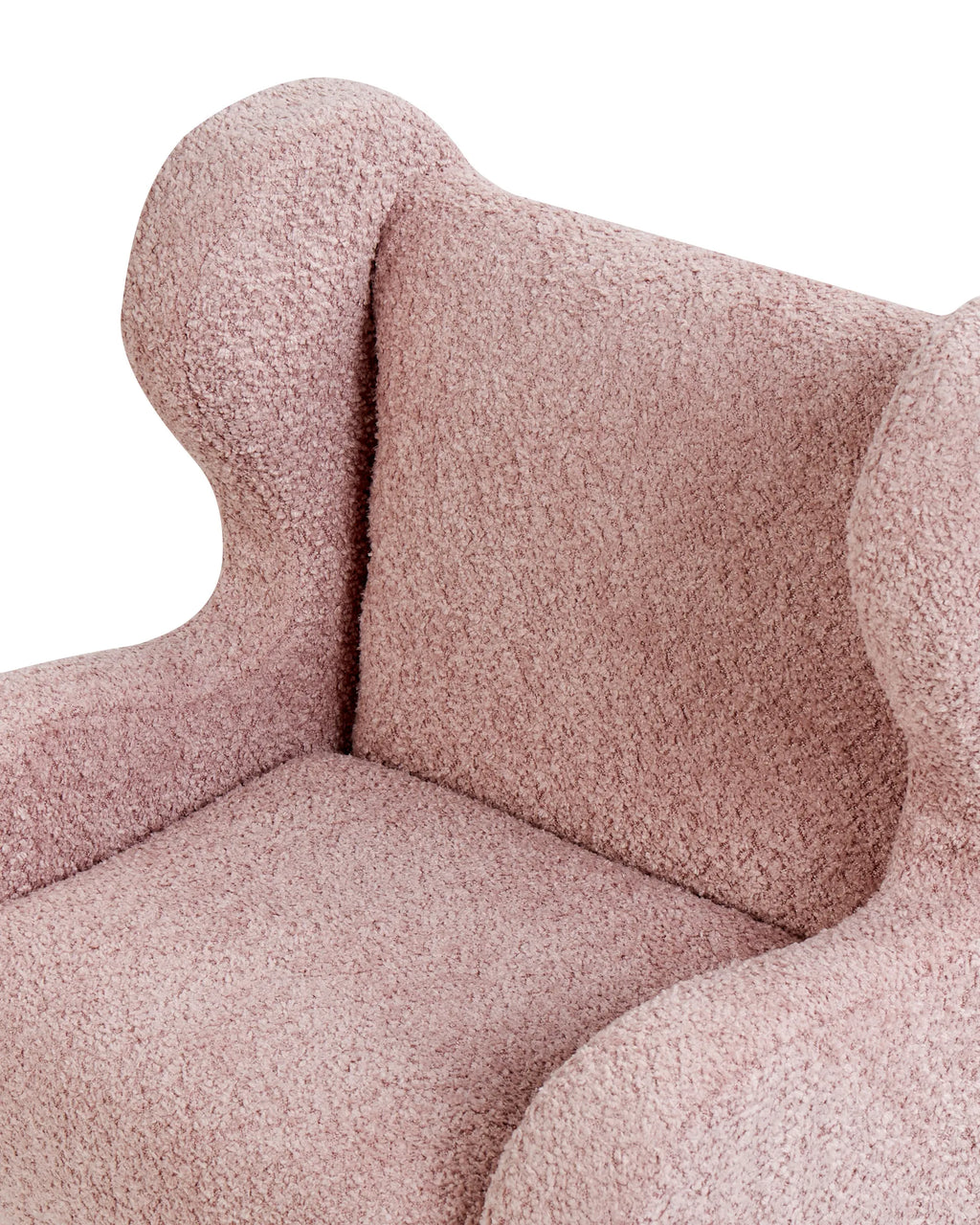Kids Armchair FARUM Boucle Pink