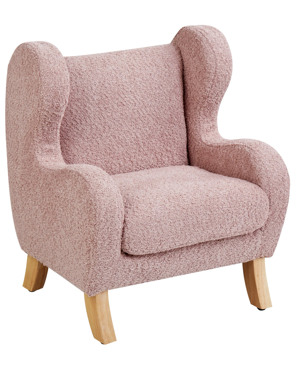 Kids Armchair FARUM Boucle Pink
