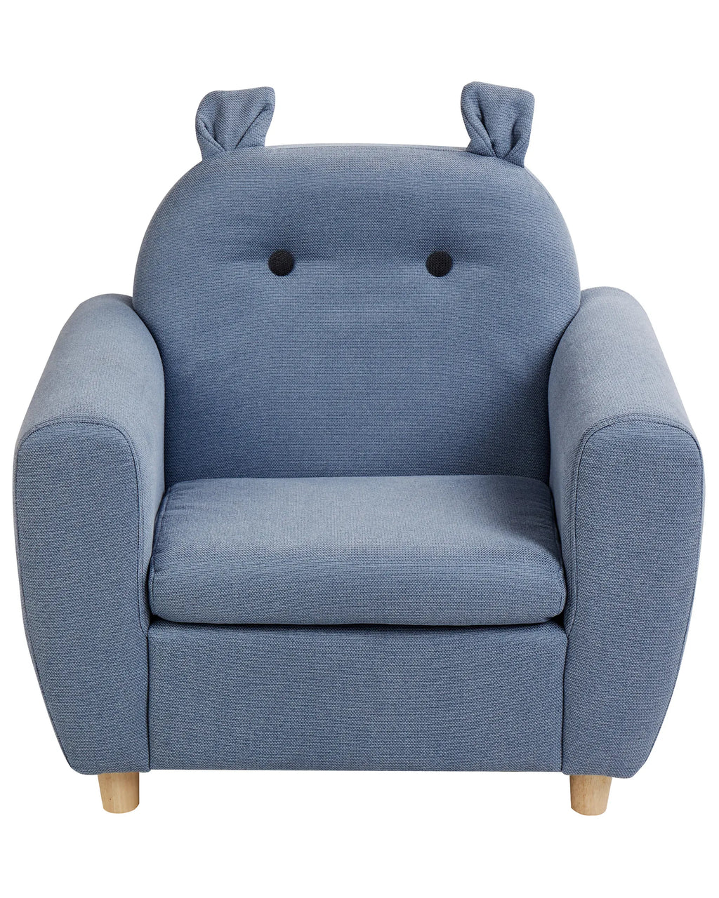 Kids Armchair Hippo MARIBO Fabric Blue