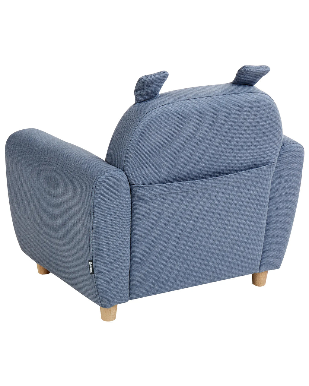 Kids Armchair Hippo MARIBO Fabric Blue