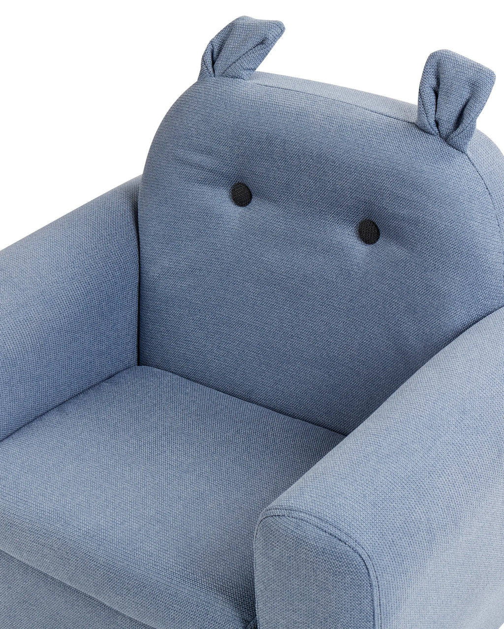 Kids Armchair Hippo MARIBO Fabric Blue