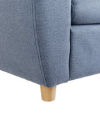 Kids Armchair Hippo MARIBO Fabric Blue