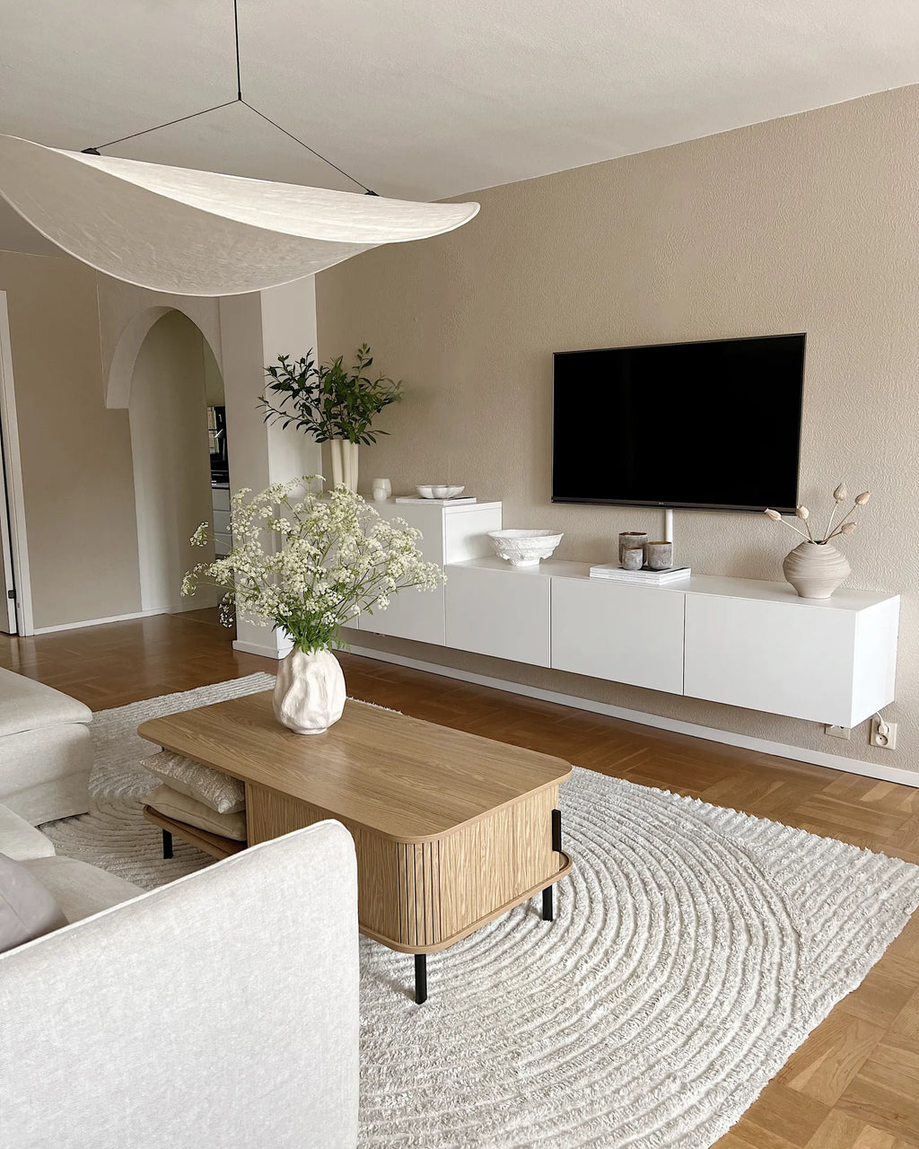 Coffee Table BRADLEY Brown with Storage