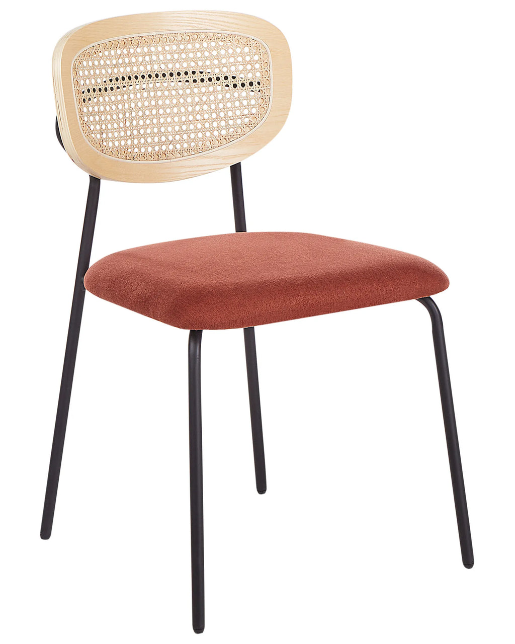 Set of 2 Dining Chairs MAYETTA Metal Orange
