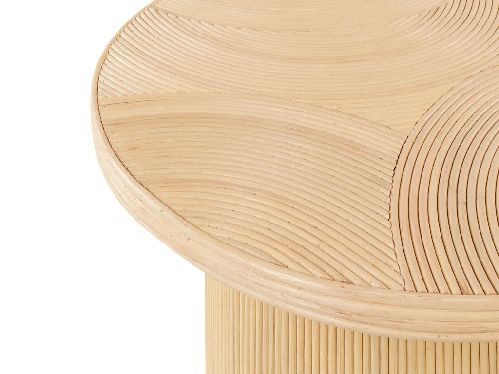 Set of 2 Coffee Tables ILIOS Rattan Natural