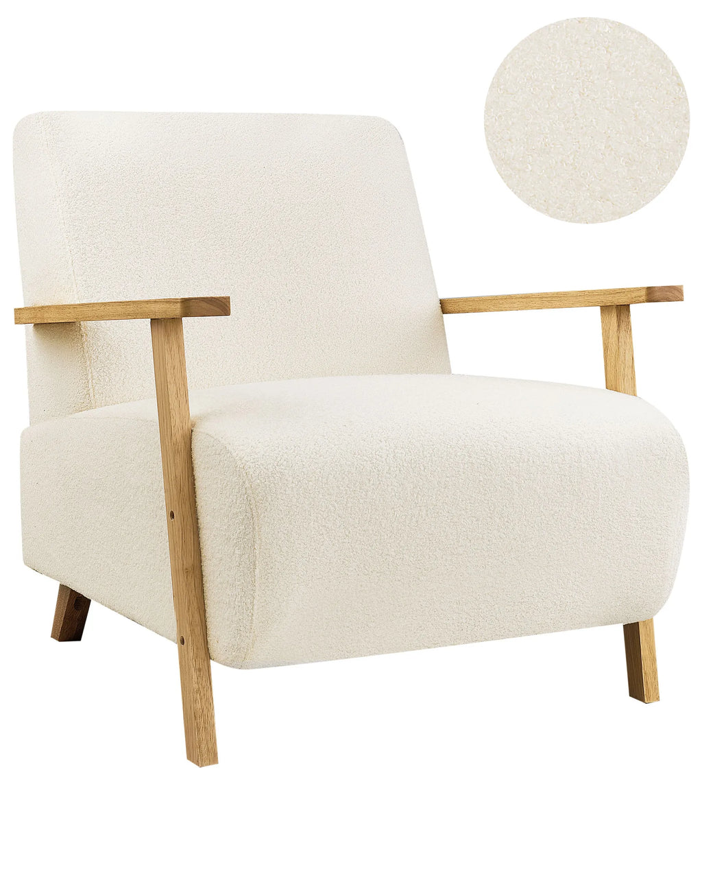 Armchair LESJA Boucle Light Beige