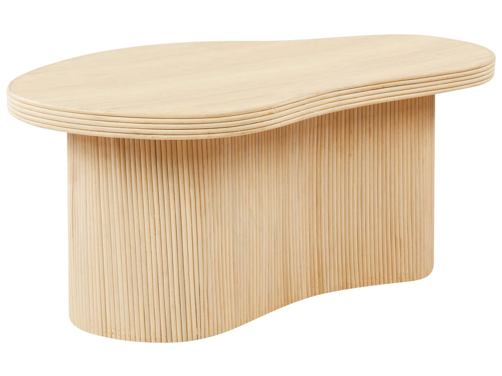 Set of 2 Coffee Tables SALANTI Rattan Natural with Storage