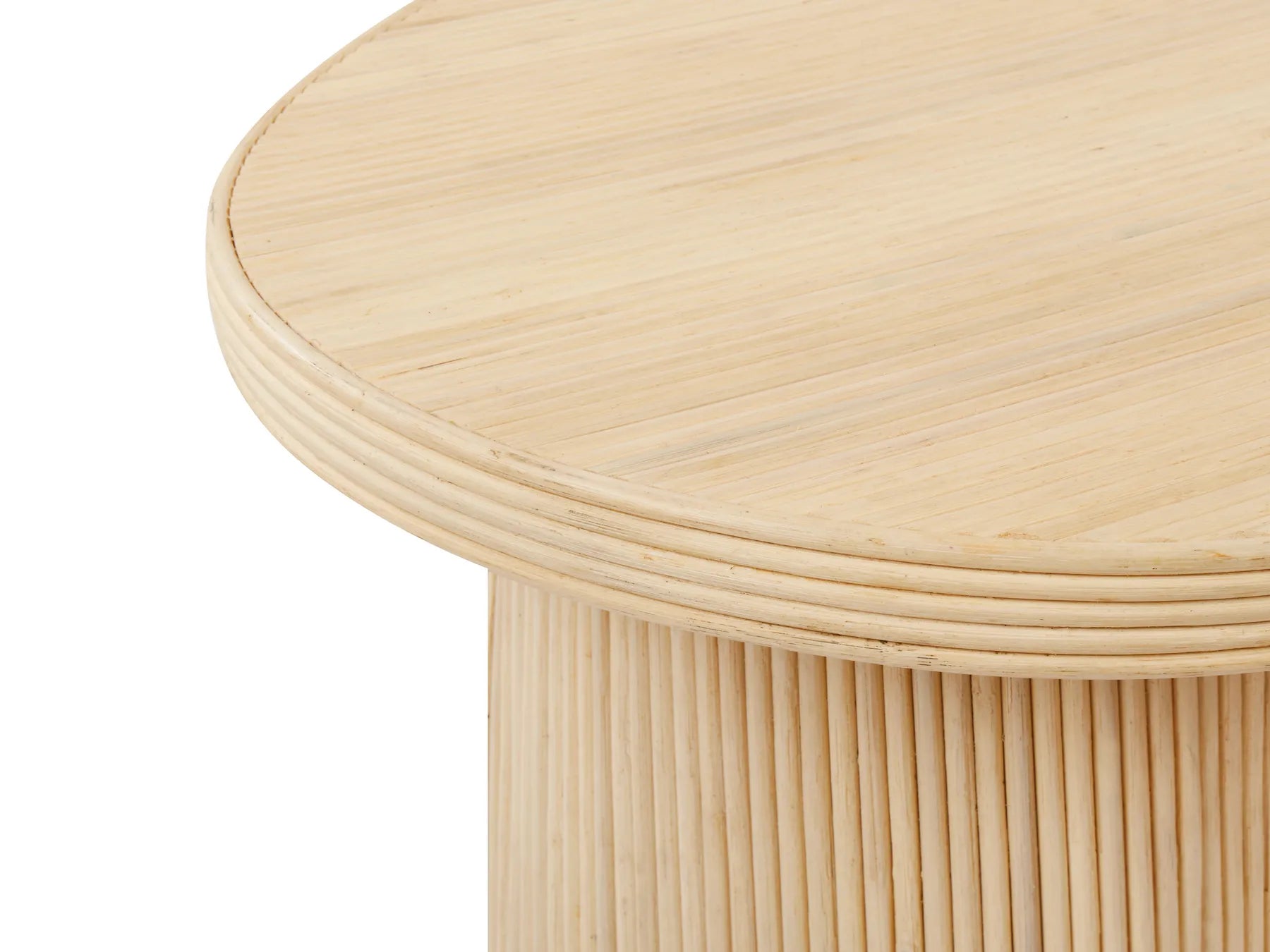 Set of 2 Coffee Tables SALANTI Rattan Natural with Storage