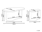 Set of 2 Coffee Tables SALANTI Rattan Natural with Storage