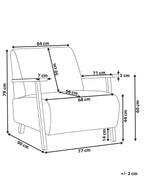 Armchair LESJA Boucle Light Beige