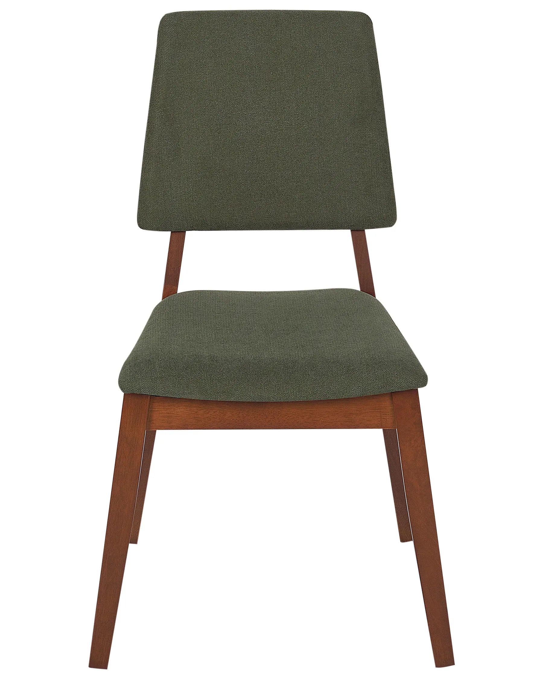 Set of 2 Dining Chairs MERRILL Wood Dark Green