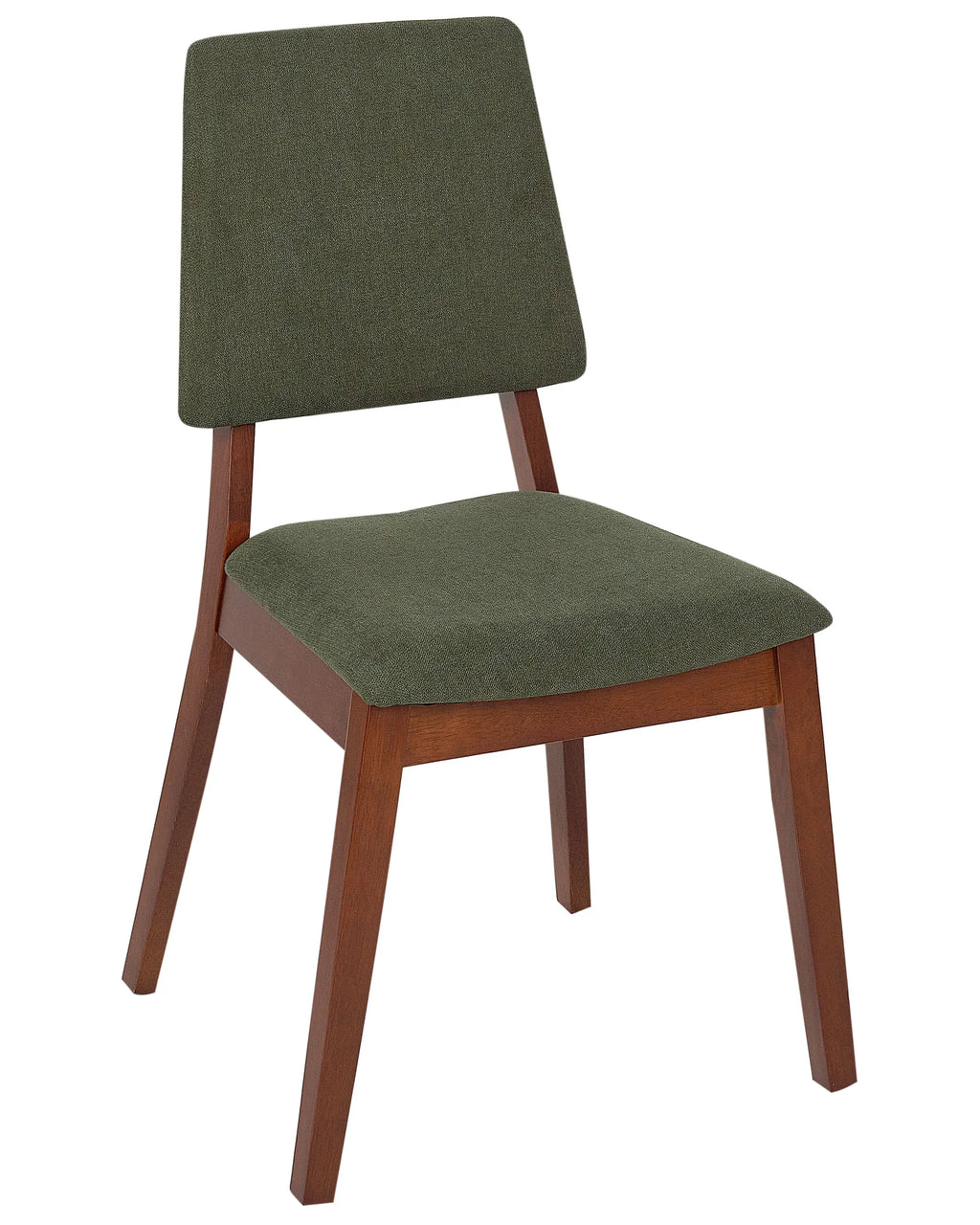 Set of 2 Dining Chairs MERRILL Wood Dark Green