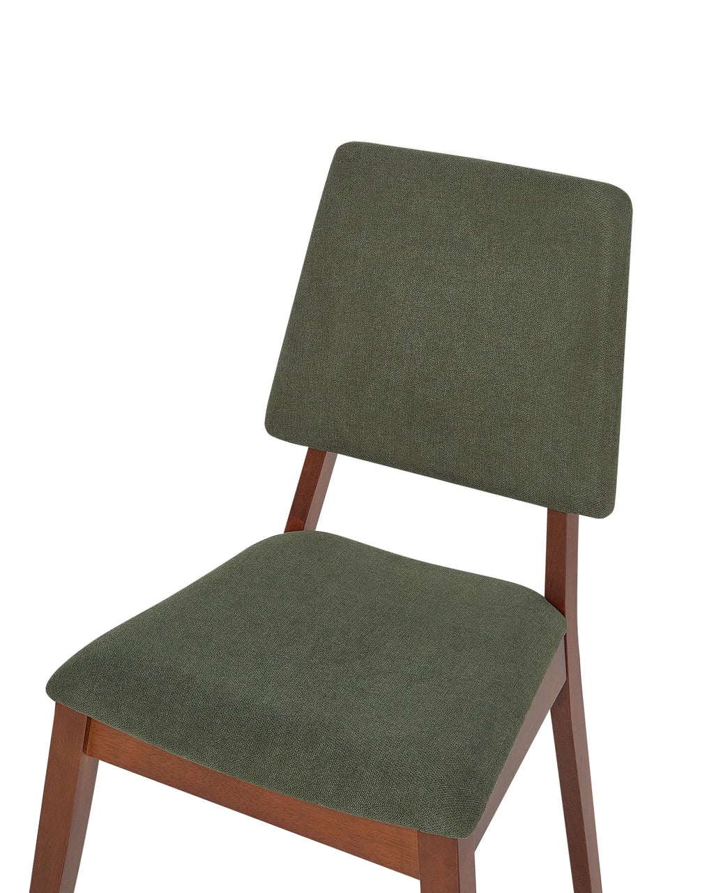 Set of 2 Dining Chairs MERRILL Wood Dark Green
