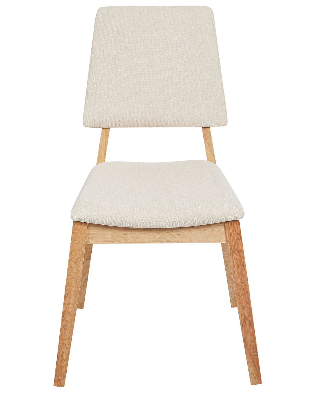 Set of 2 Dining Chairs MERRILL Wood Light Beige