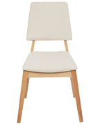 Set of 2 Dining Chairs MERRILL Wood Light Beige
