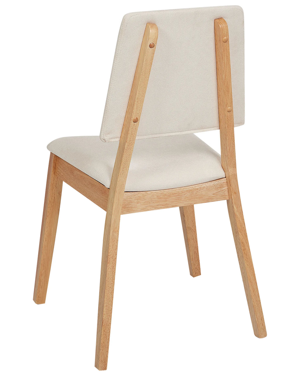 Set of 2 Dining Chairs MERRILL Wood Light Beige