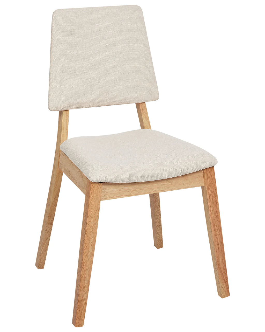 Set of 2 Dining Chairs MERRILL Wood Light Beige