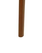Set of 2 Dining Chairs MINIER Wood Dark Brown/ Beige