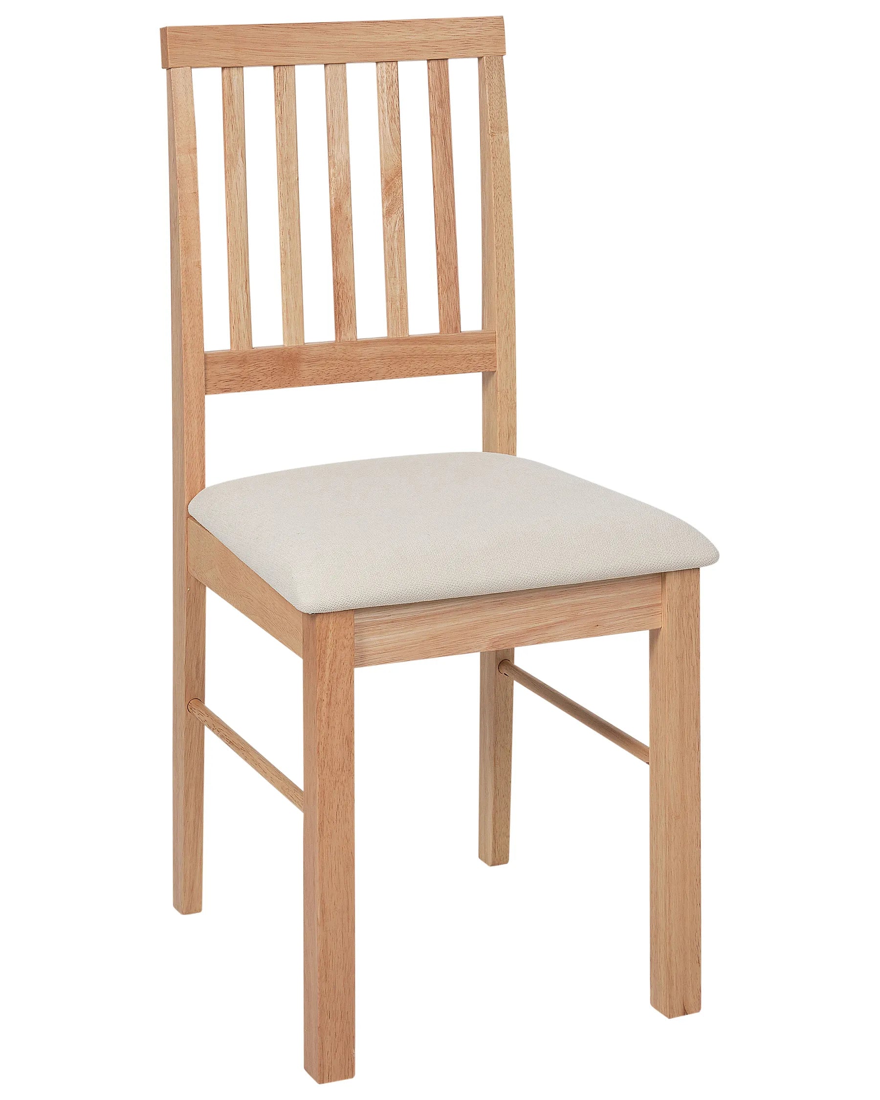Set of 2 Dining Chairs ORONO Wood Light Brown