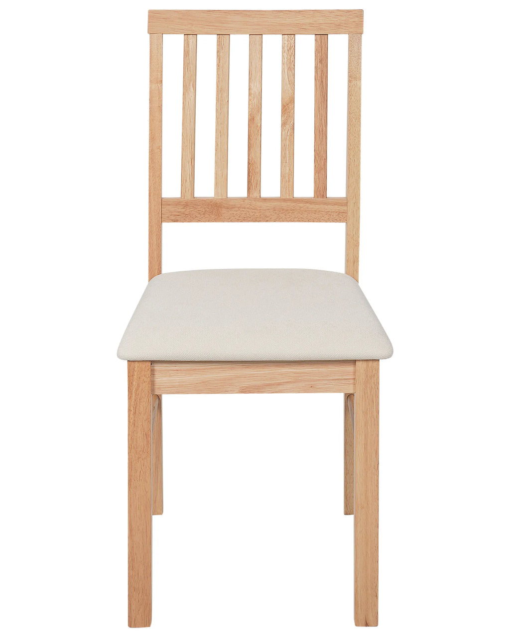 Set of 2 Dining Chairs ORONO Wood Light Brown