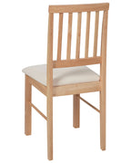 Set of 2 Dining Chairs ORONO Wood Light Brown