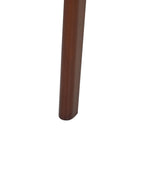 Set of 2 Dining Chairs CRAIG Wood Dark Brown/ Beige