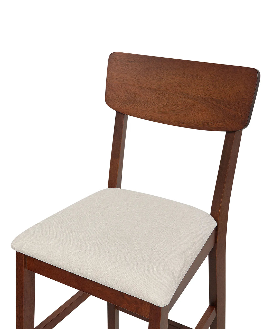Set of 2 Bar Chairs AMBLER Dark Brown/ Beige