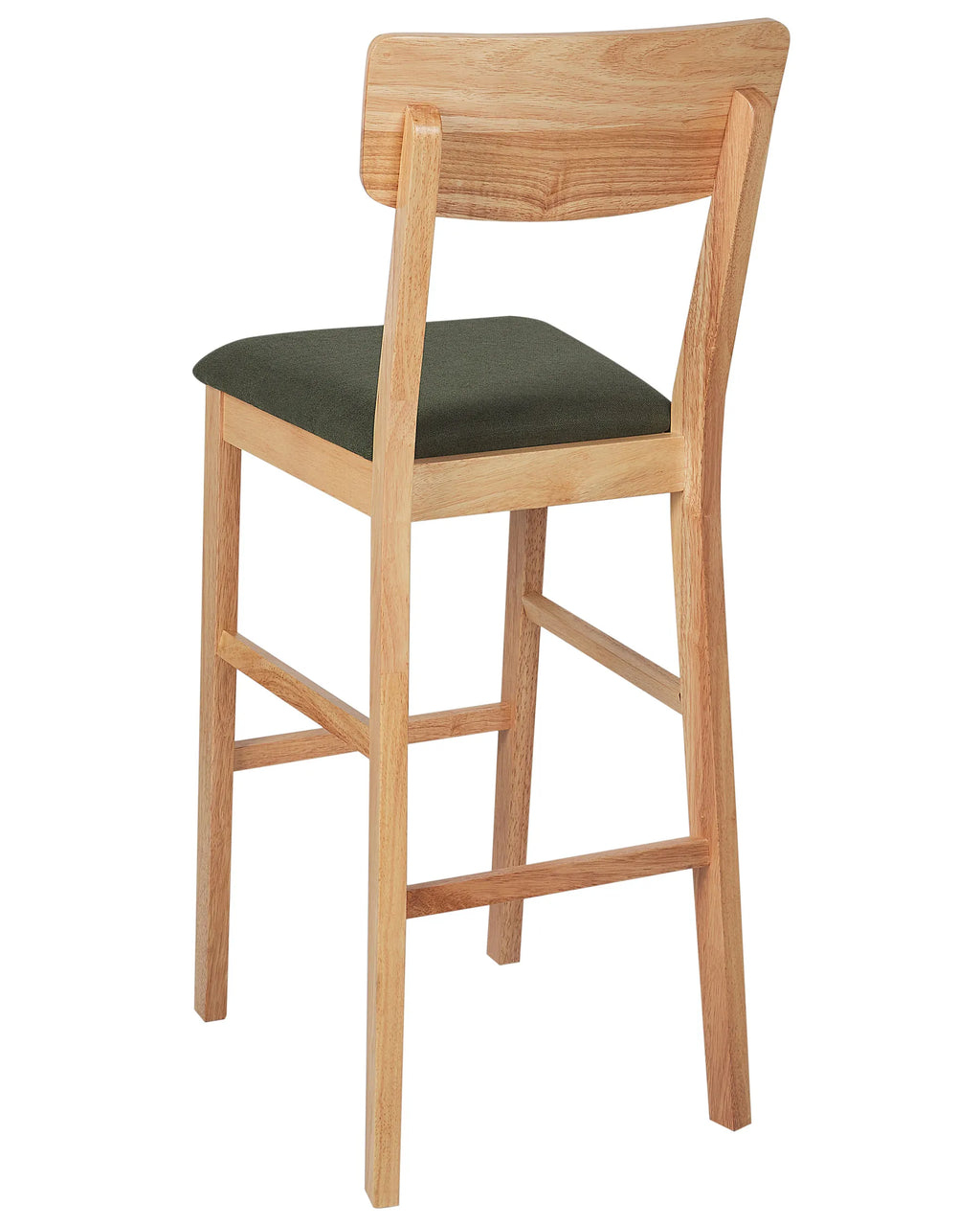 Set of 2 Bar Chairs AMBLER Light Brown/ Green