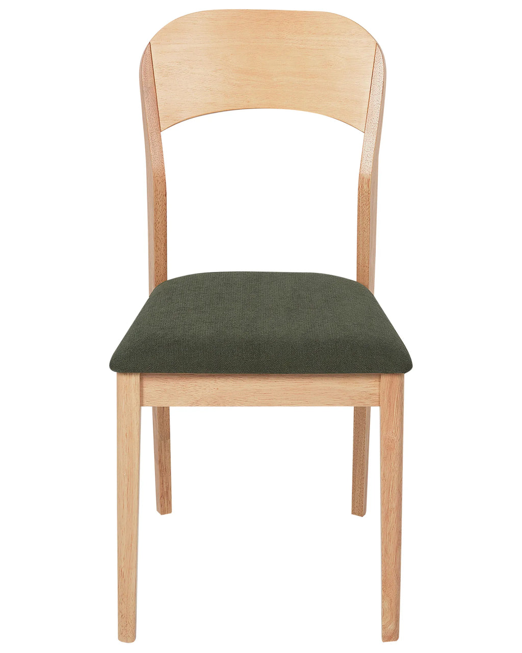 Set of 2 Dining Chairs ALVIN Wood Light Brown