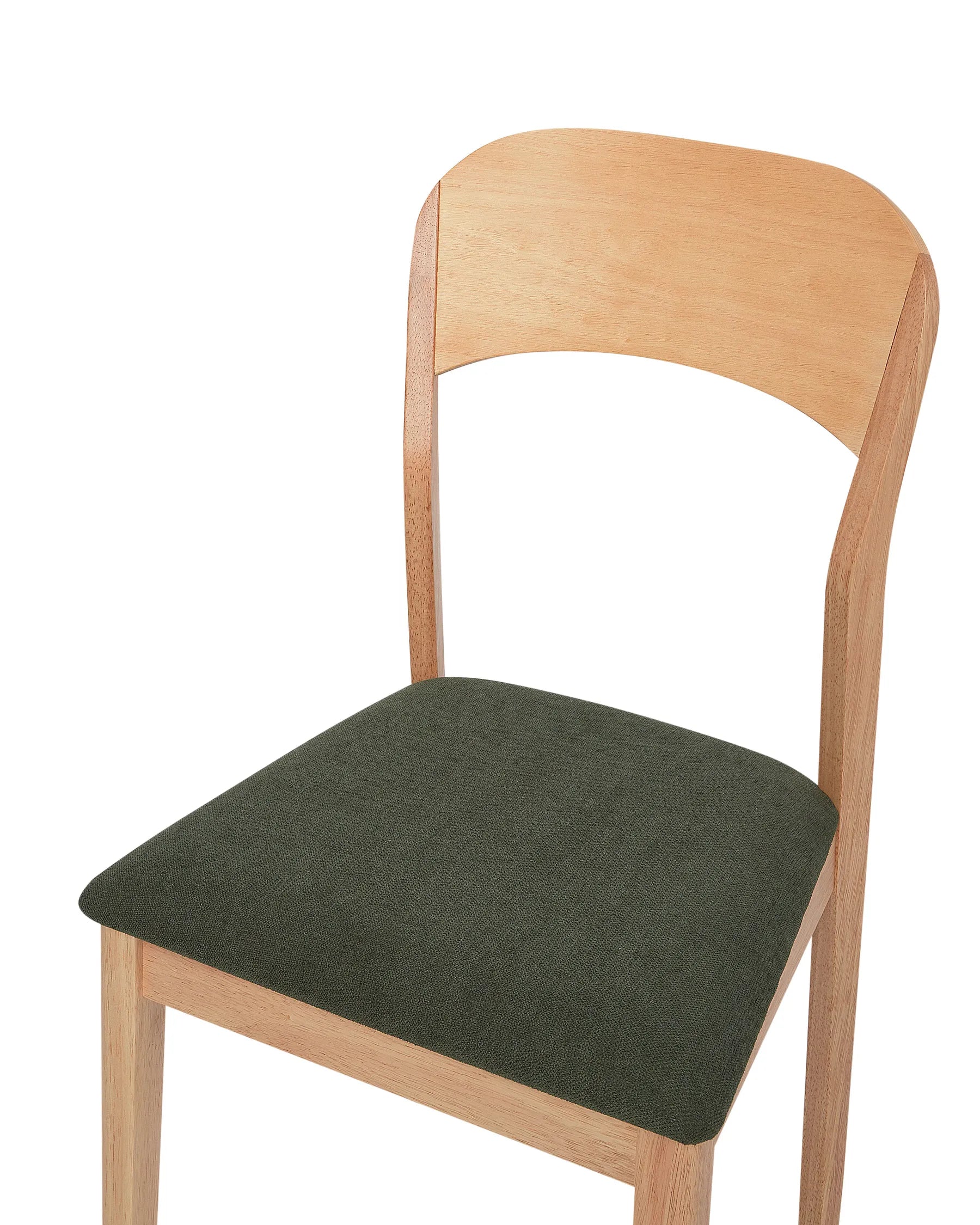 Set of 2 Dining Chairs ALVIN Wood Light Brown