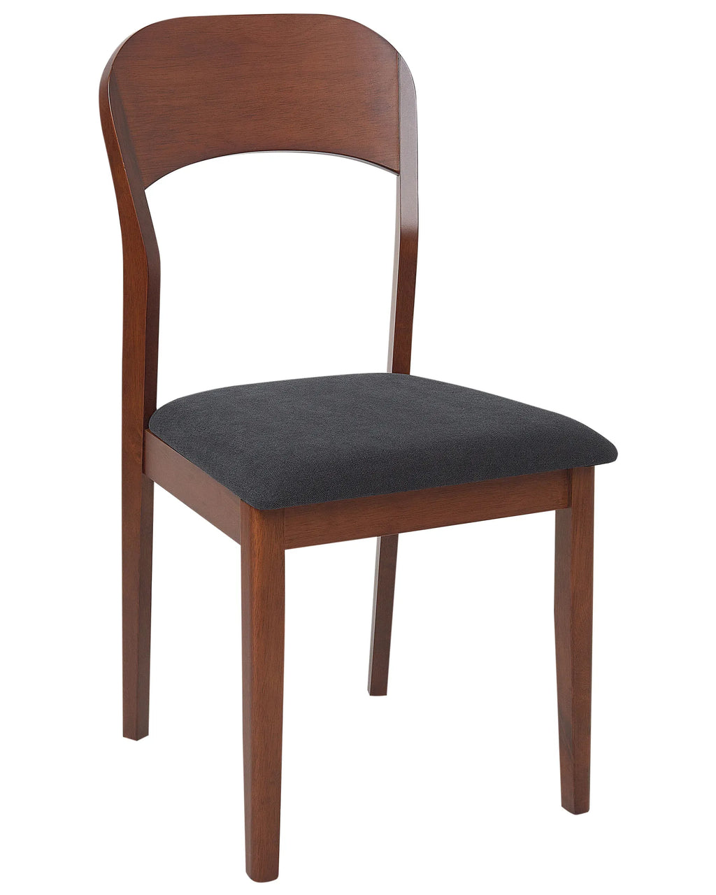 Set of 2 Dining Chairs ALVIN Wood Dark Brown