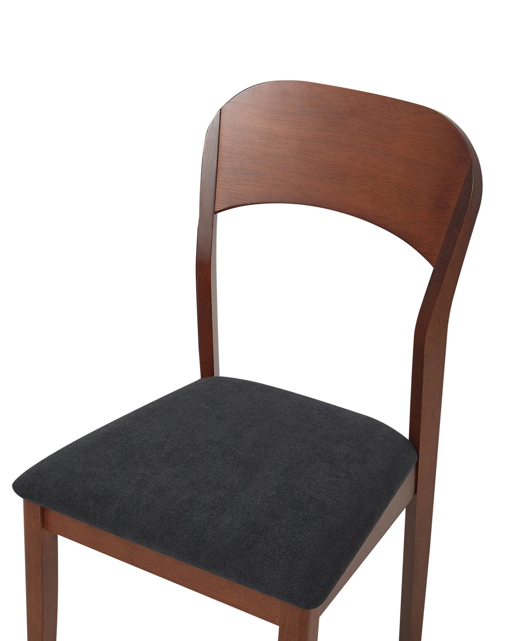 Set of 2 Dining Chairs ALVIN Wood Dark Brown