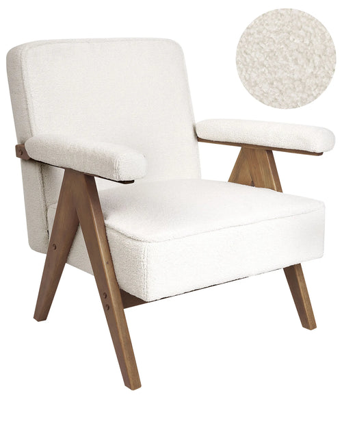 Armchair EVJE Boucle Off-White