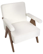 Armchair EVJE Boucle Off-White