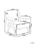 Armchair EVJE Boucle Off-White
