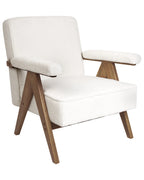 Armchair EVJE Boucle Off-White