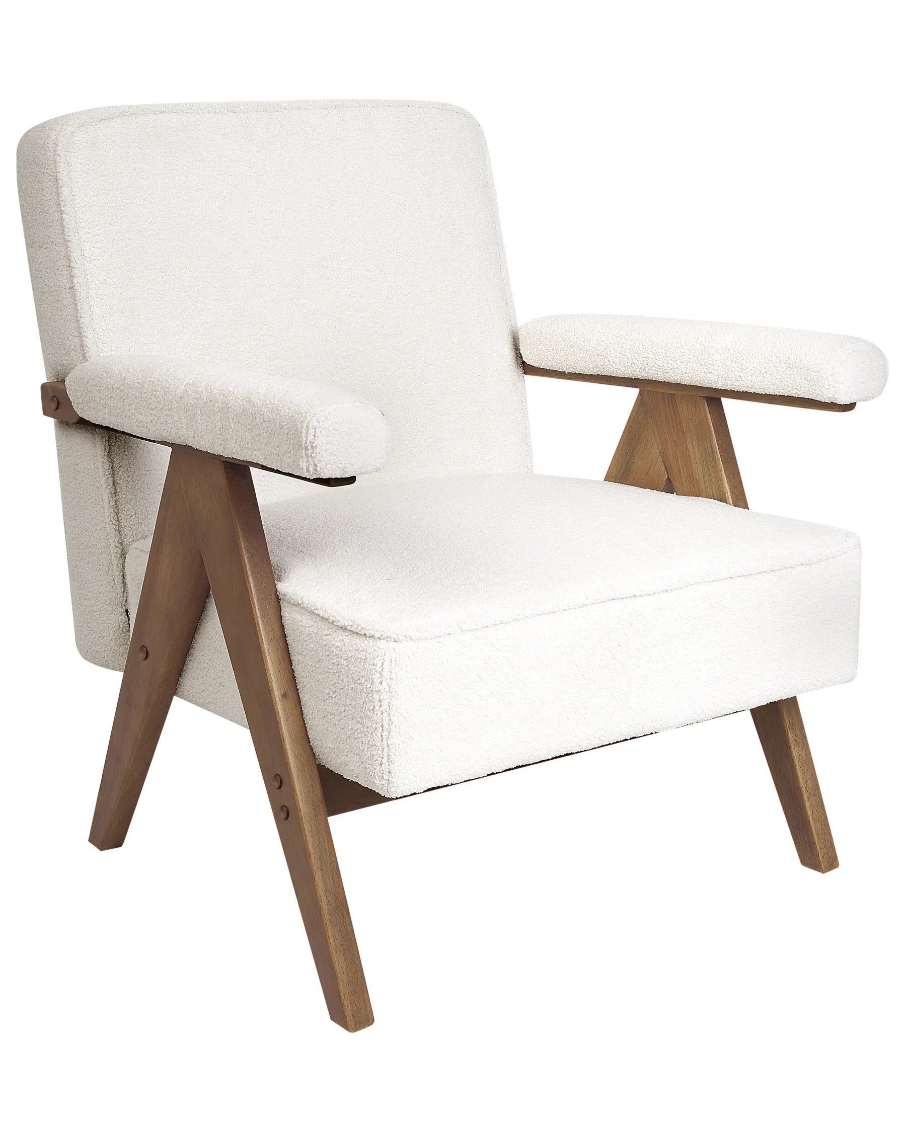Armchair EVJE Boucle Off-White