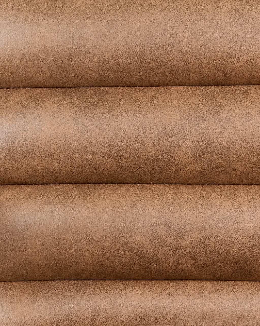 Armchair LEKNES Faux Leather Brown
