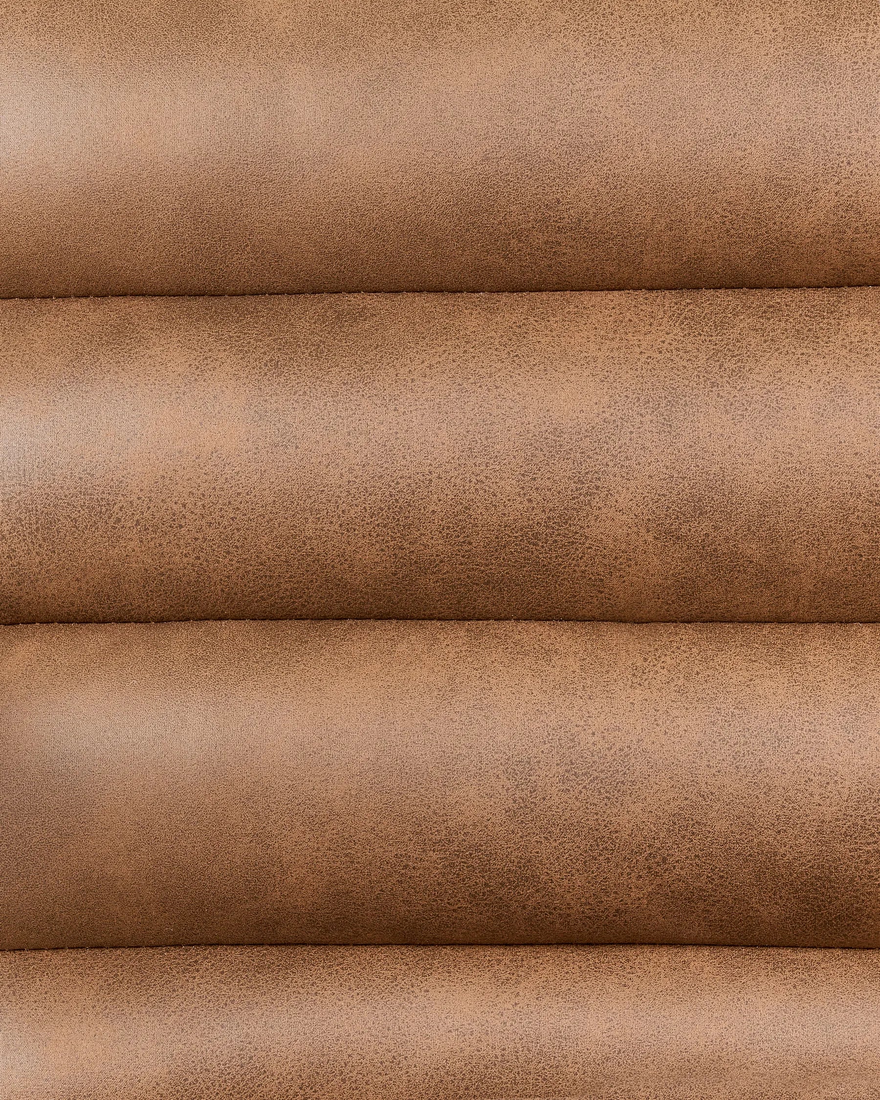 Armchair LEKNES Faux Leather Brown