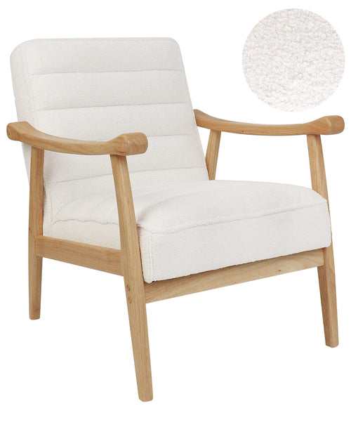 Armchair LEKNES Boucle Off-White