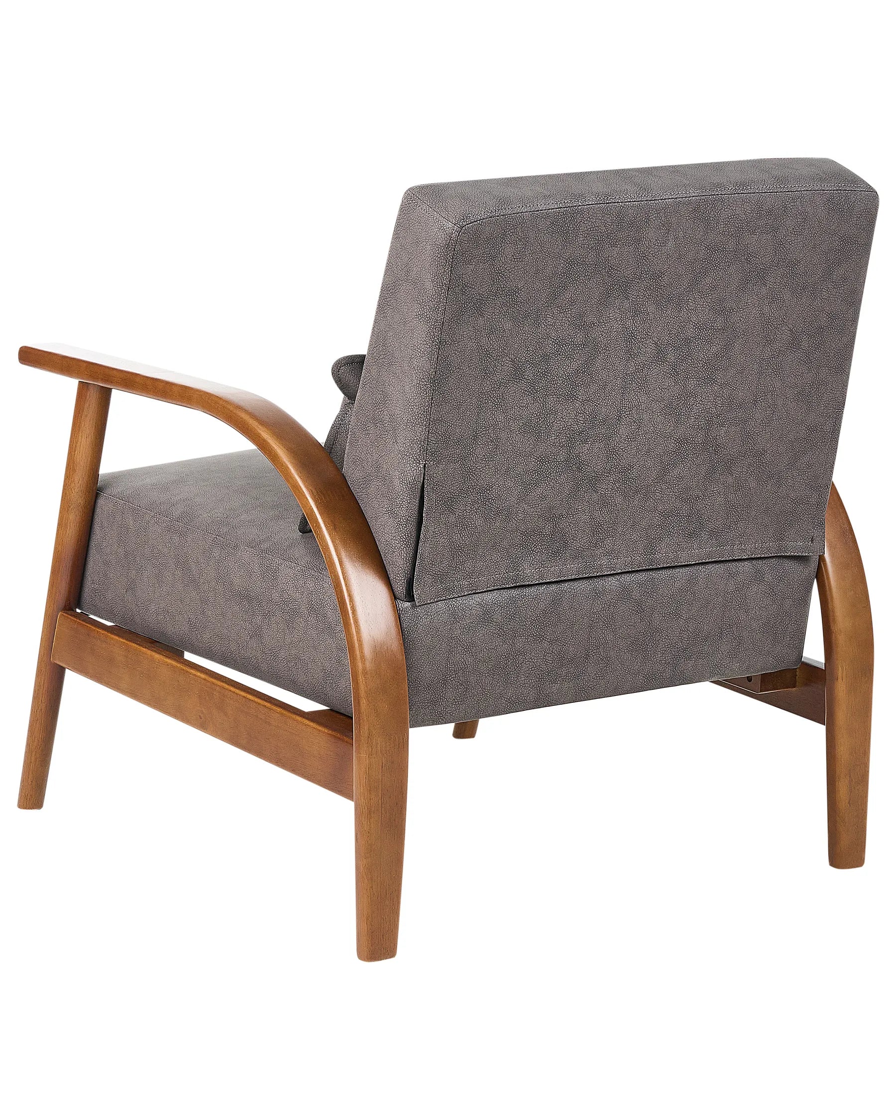 Armchair SKARA Faux Leather Dark Brown