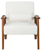 Armchair SKARA Faux Leather Off-White
