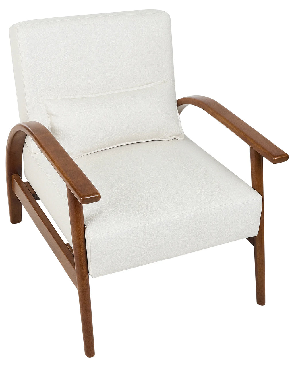 Armchair SKARA Faux Leather Off-White