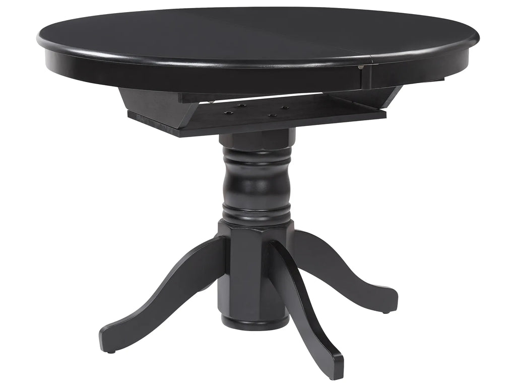 Extending Dining Table AKRON Black 106/150 cm 106 cm