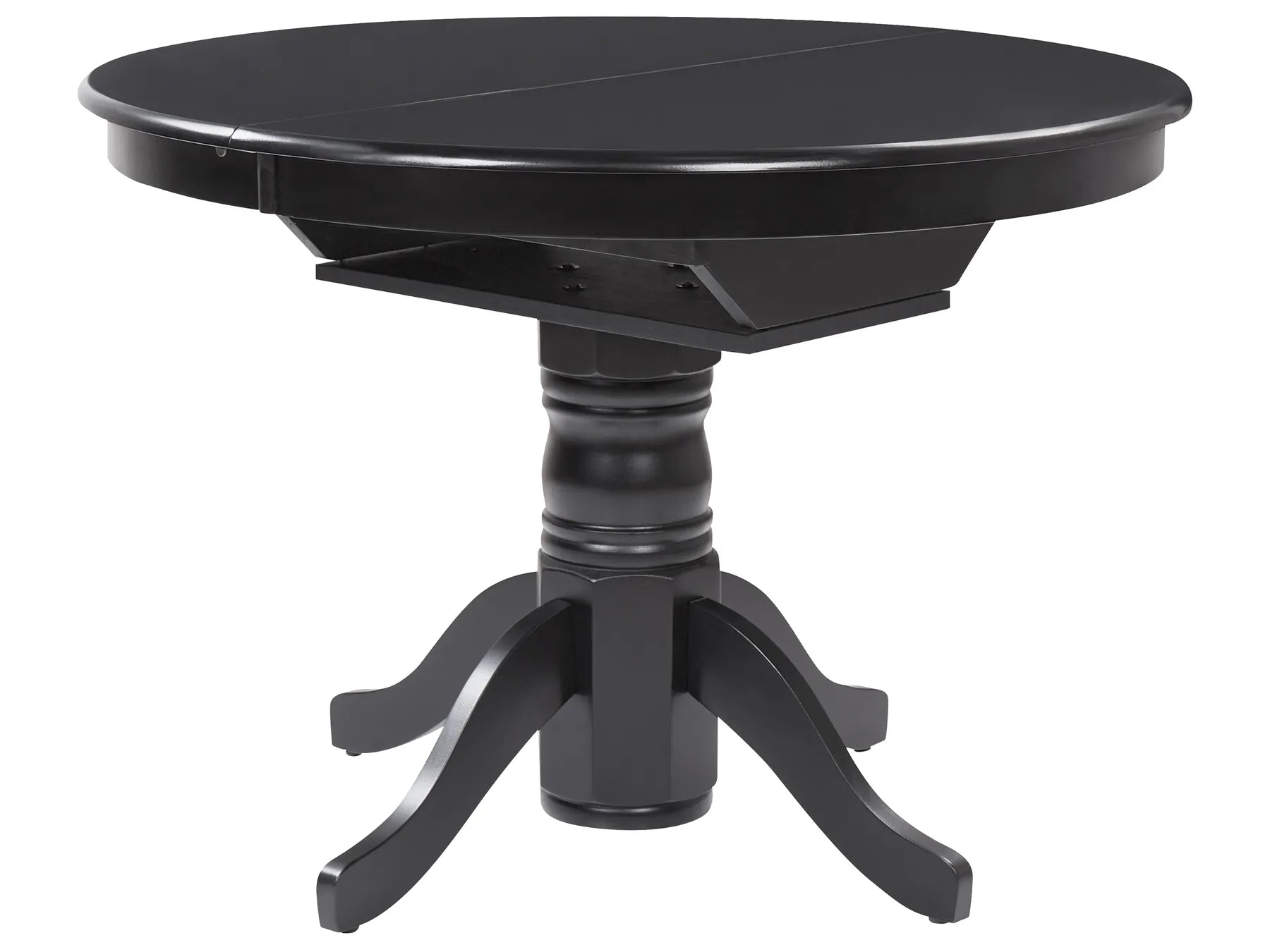 Extending Dining Table AKRON Black 106/150 cm 106 cm