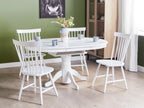 Extending Dining Table AKRON White 106/150 cm 106 cm