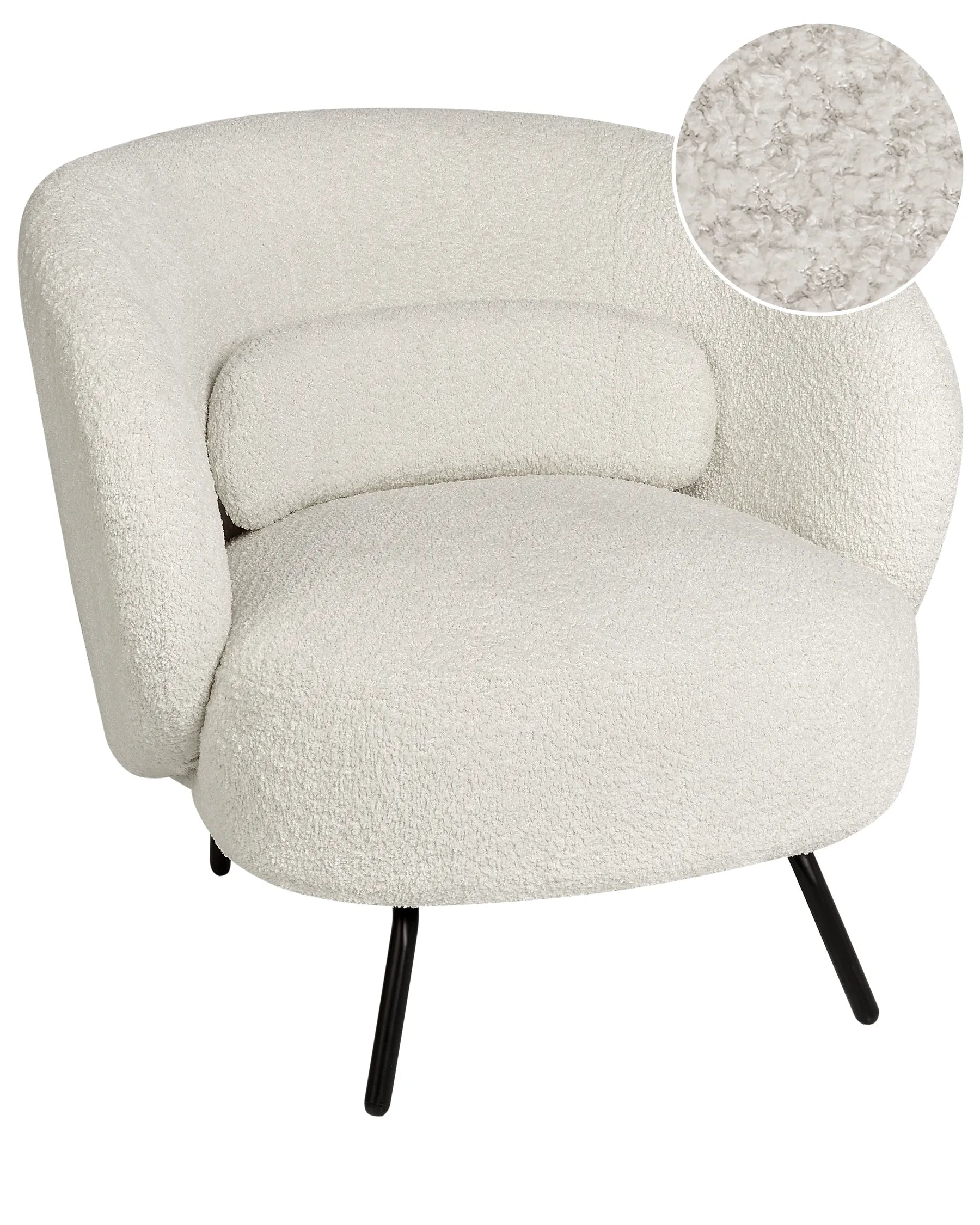 Armchair MAKELA Boucle Off-White