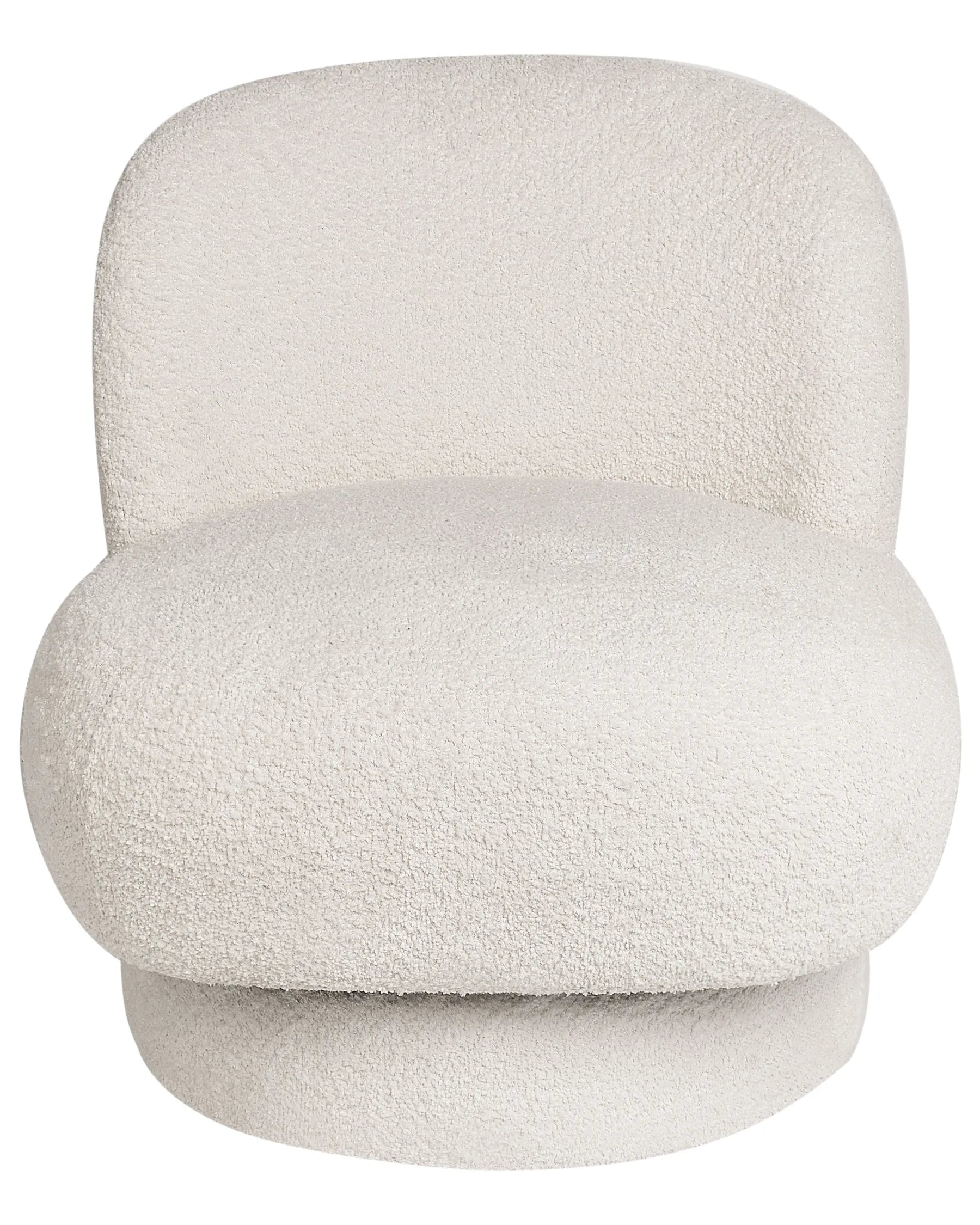 Swivel Armchair AYLO Boucle Off-White