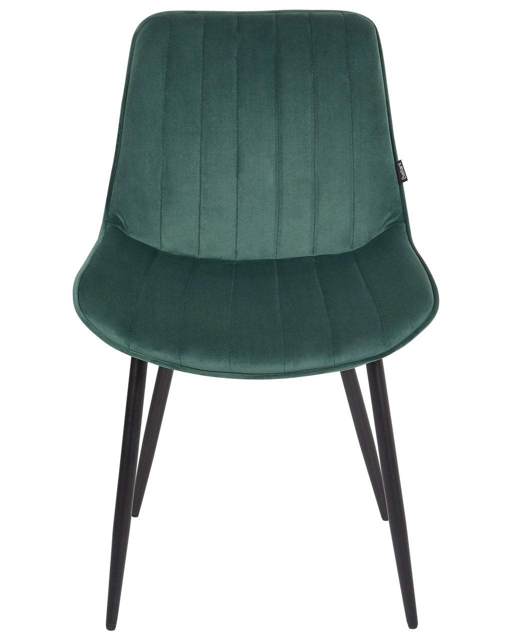 Set of 2 Dining Chairs DUBROVNIK Velvet Emerald Green