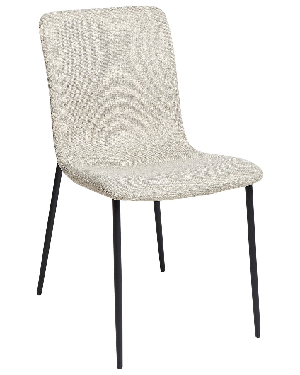 Set of 4 Dining Chairs GLENDIVE Fabric Light Beige